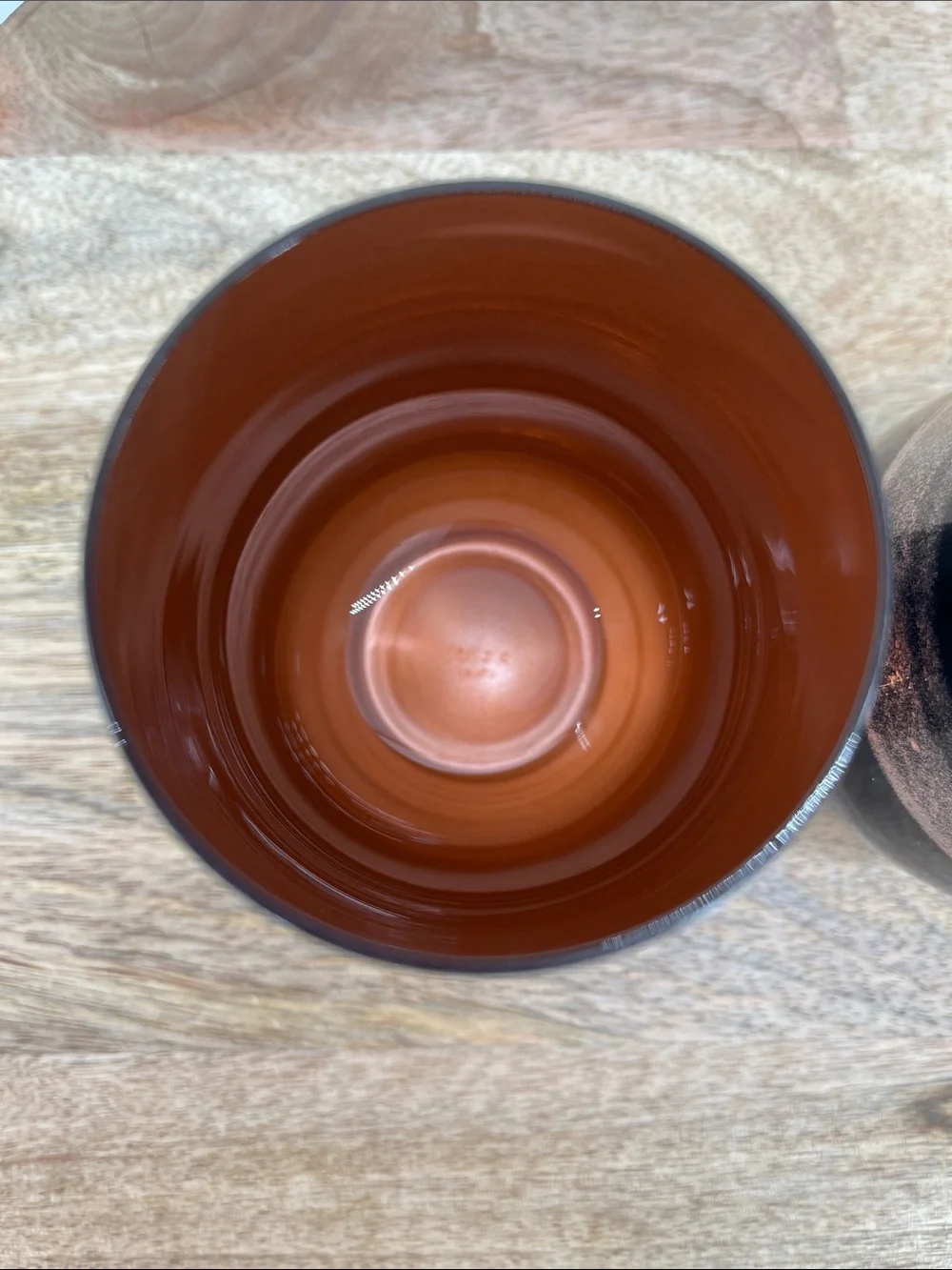 Callisto Black and Copper Metallic Stripe Stemless Tumblers - Set of 2